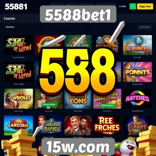 Variedade de jogos disponíveis no 5588bet1